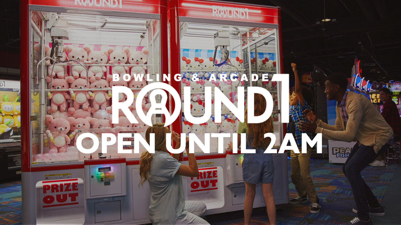 Round1 Bowling & Arcade: Claw Machines, Crane Games, Rhythm Games